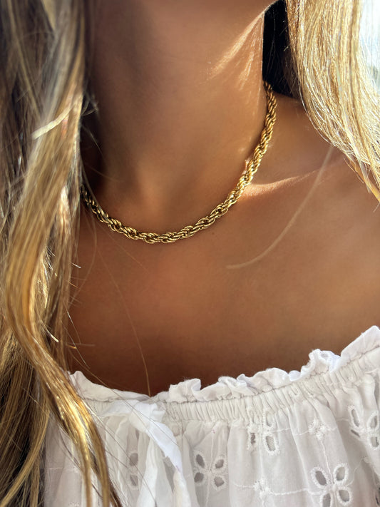 Golden Braided Chain