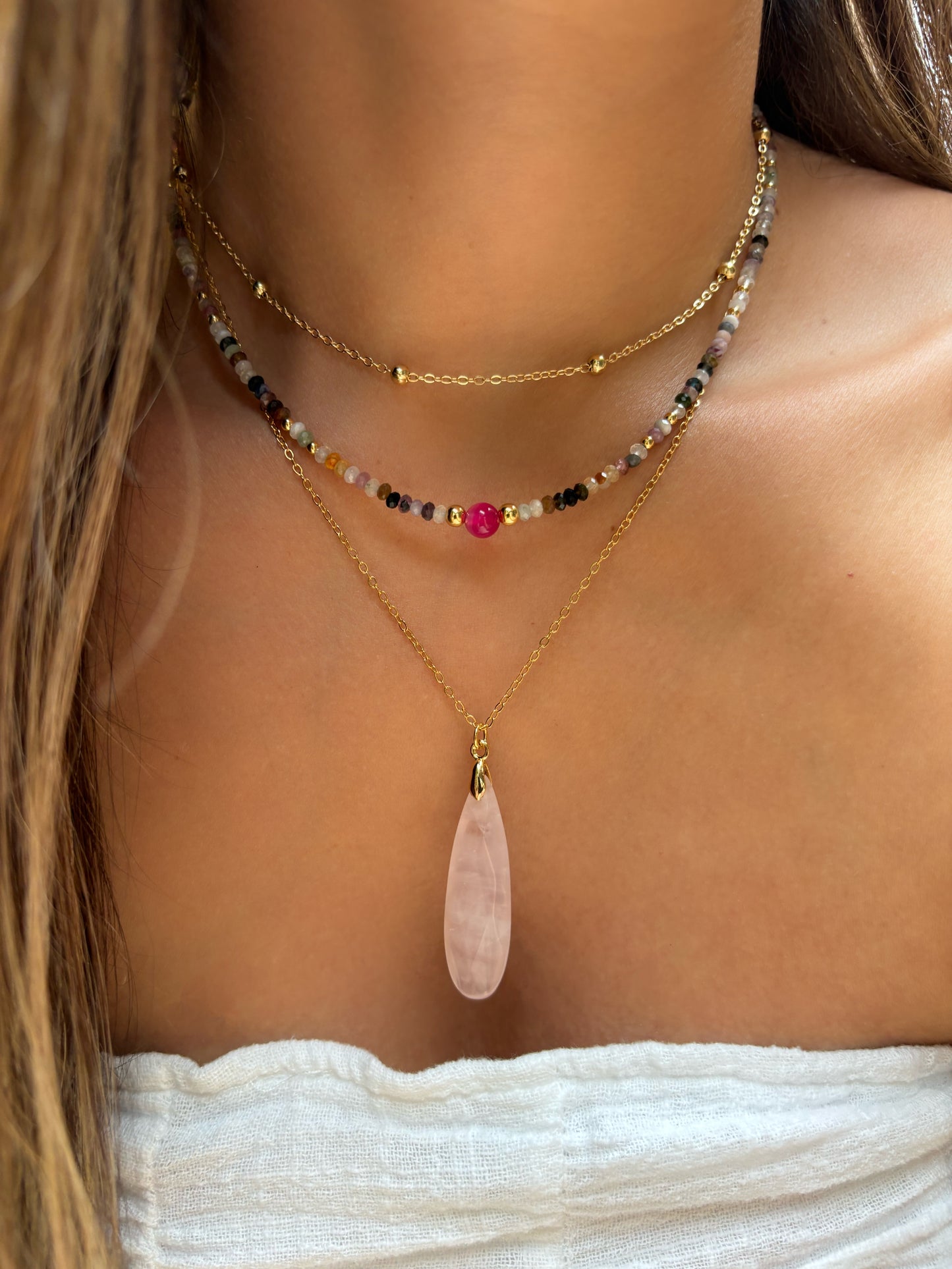 Rose Quartz Neckace